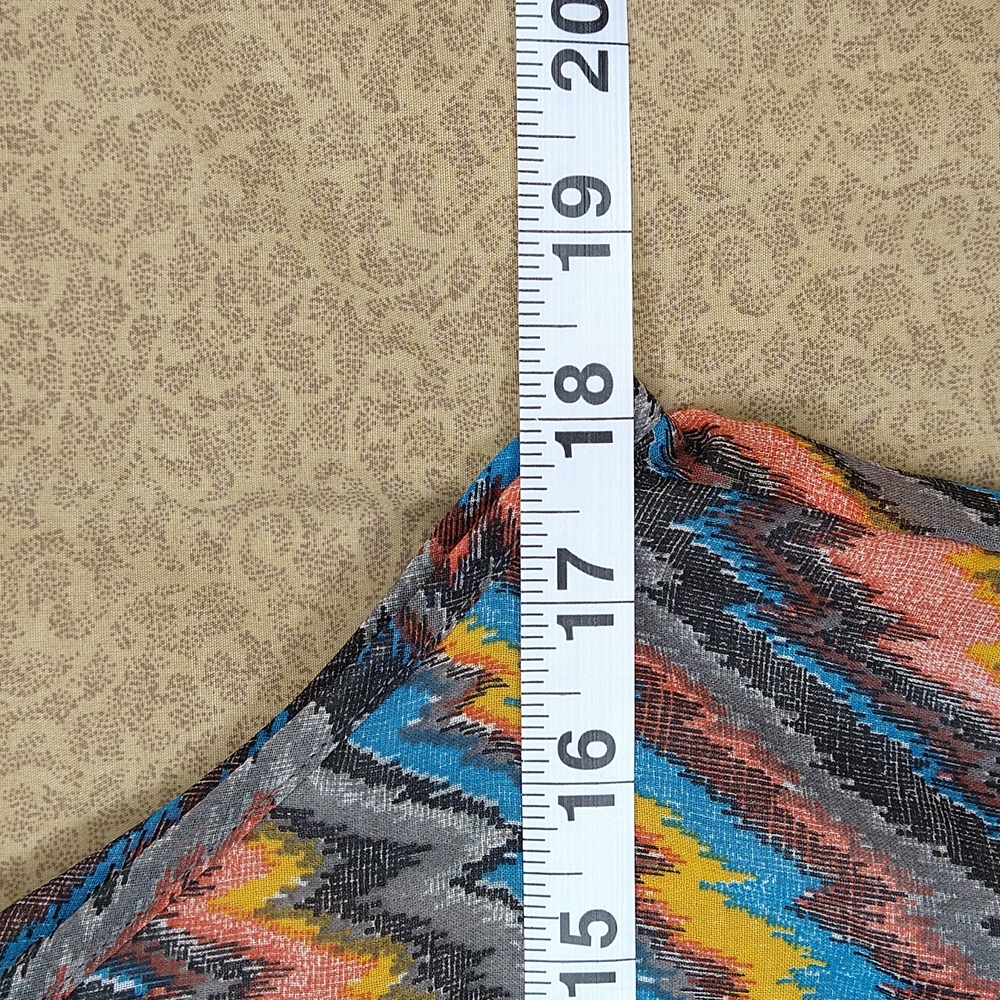 Women Multi-Colored Long Dress Size: L - Picture 5 of 10